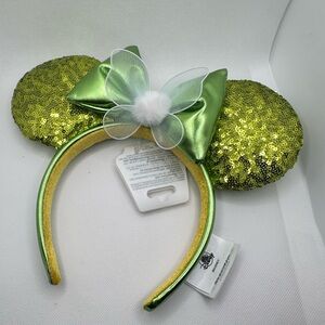 Tinker bell Disney Green Sequin Mouse Ears Headband